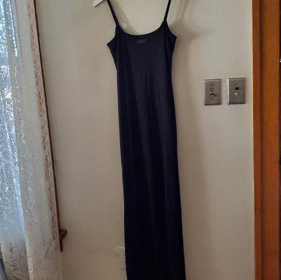 Skims Soft Lounge Long Slip Dress - onyx - Picture 11 of 12